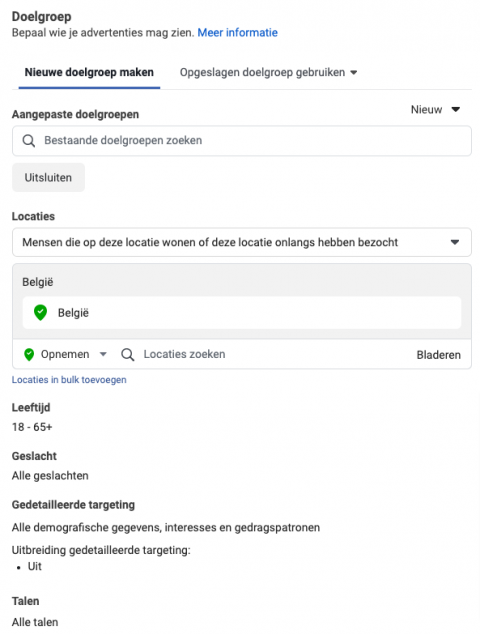 Advertentiebeheer Advertenties beheren Advertentiesets