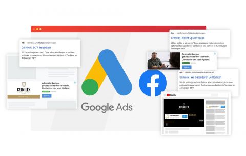 Crimilex google en facebook advertenties